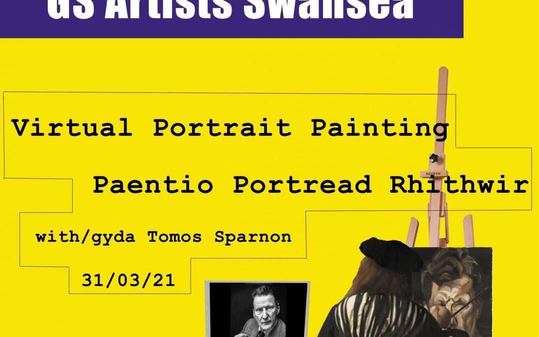 Virtual Portrait Painting with Tomos Sparnon / Paentio Portread Rhithwir gyda Tomos Sparnon